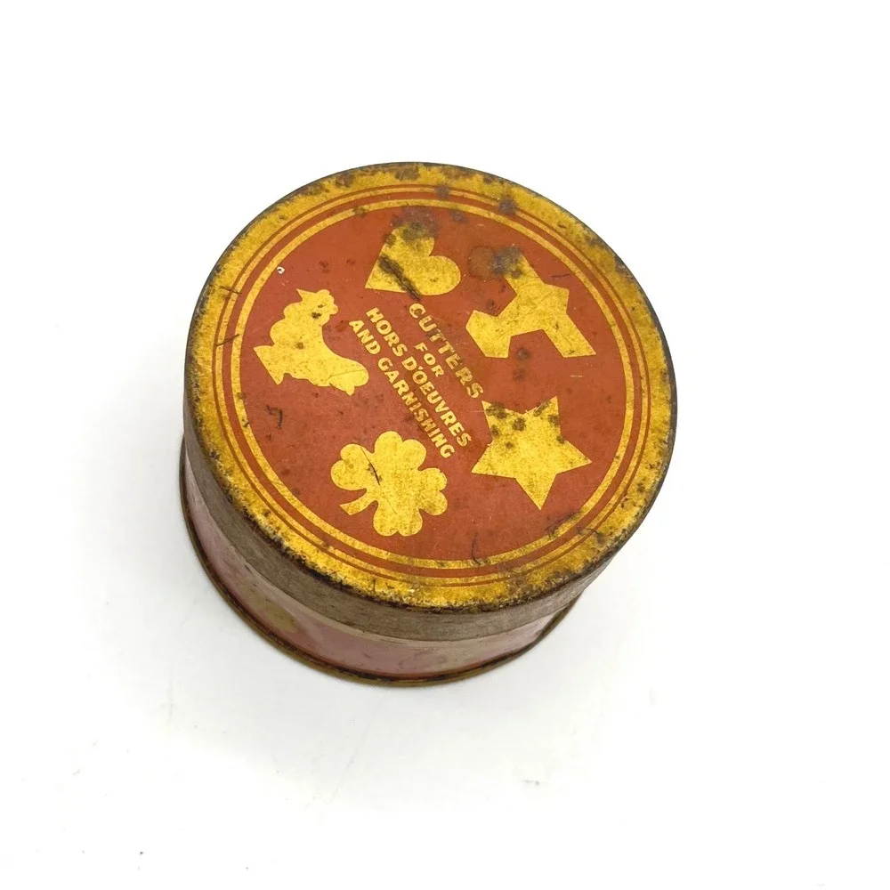 Vintage Advertising Tin Kreamer No‎ Hors d'oeuvres Garnishing Cutters